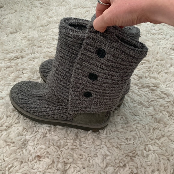 Gray Wool Ugg Boots - Picture 1 of 4